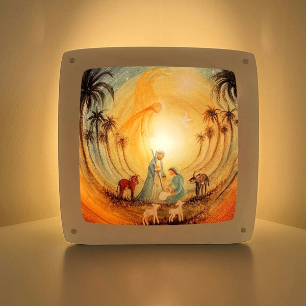 Nativity Story Transparent for Seasonal Lamp