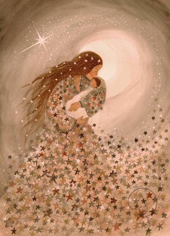 Starry Love-Newborn Postcards-Bijdehansje-Postcard-Stardust-Store