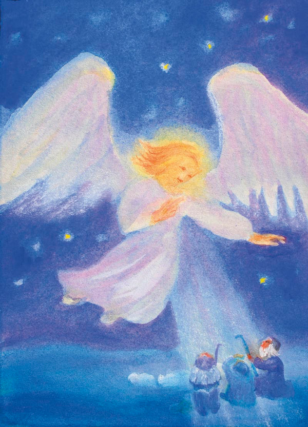 Dorothea Schmidt Annunciation to the Shepherds - Postcard-Advent & Christmas Postcards-Waldorf Postcards-4251055454225-Stardust-Store